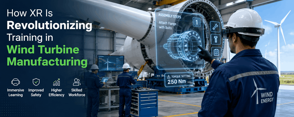 XR training for wind turbine manufacturing
