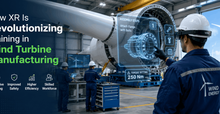 XR training for wind turbine manufacturing